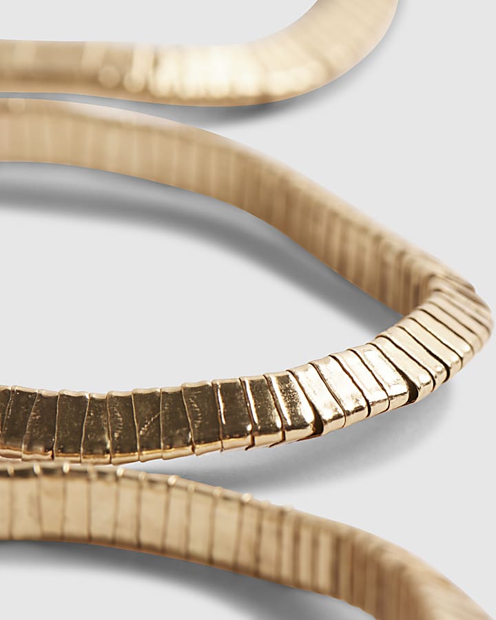 river island Gold Stretch Pack Of 3 Bracelets