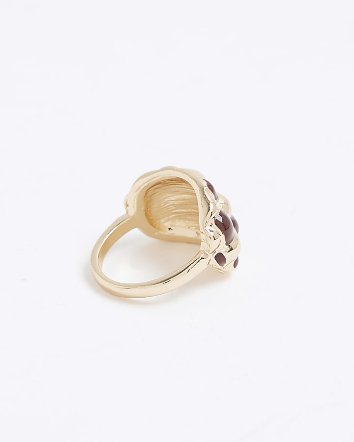 River Island Gold Woven Ring