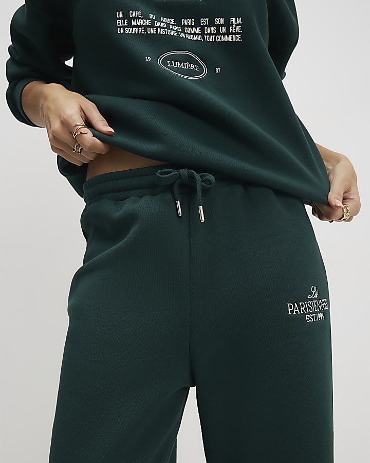 River Island Green Les Parisiennes Joggers