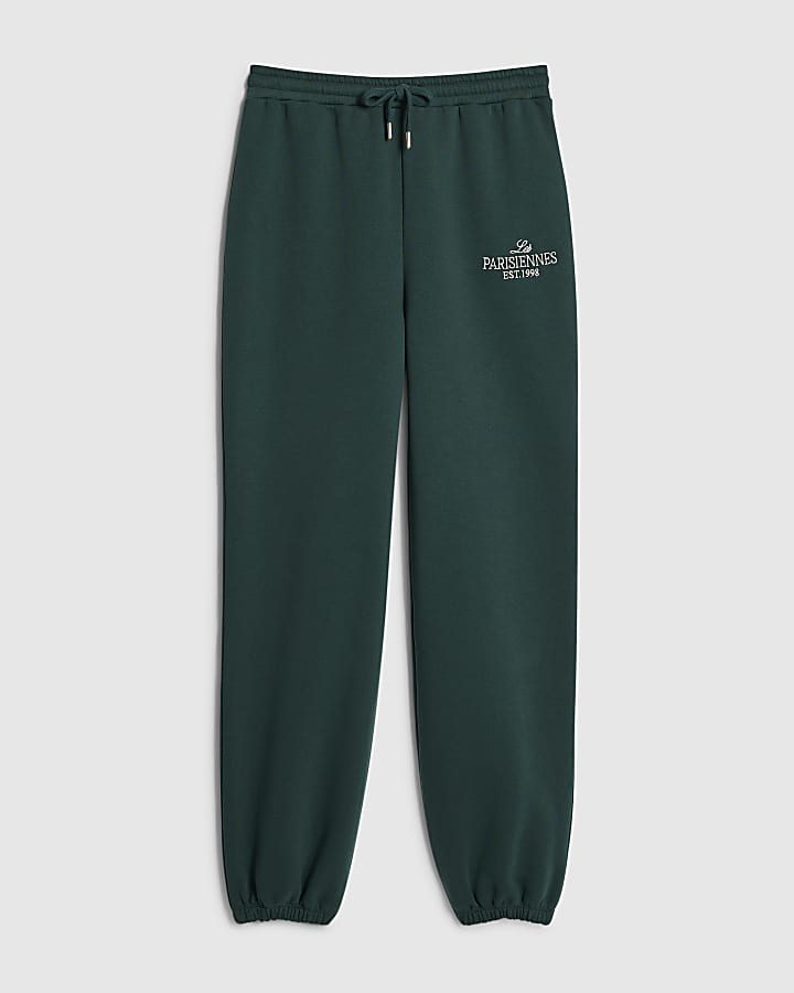river island Green Les Parisiennes Joggers
