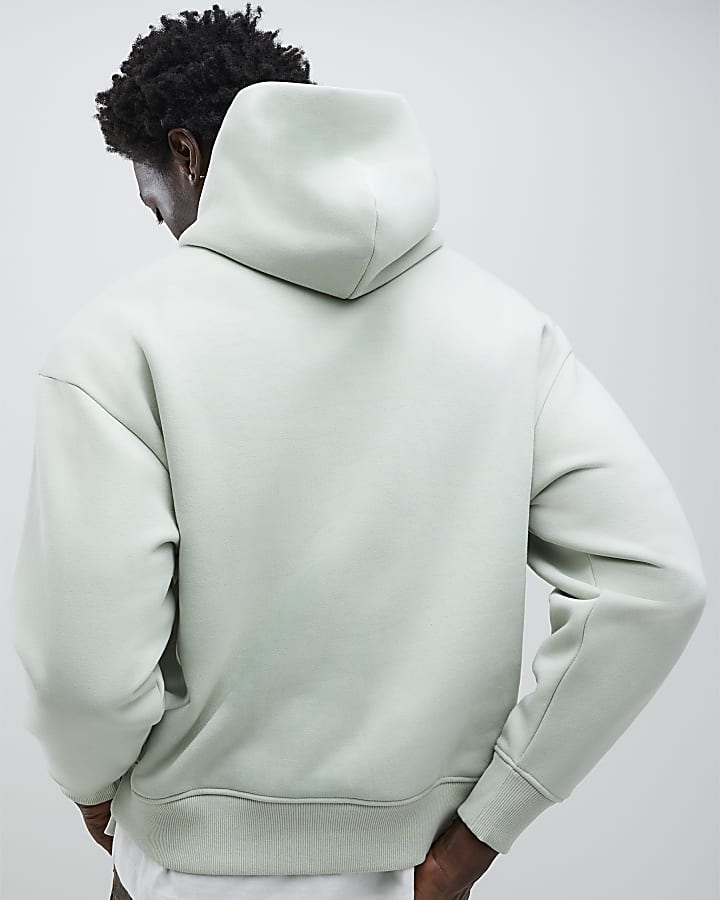 River Island Green Oversized Fit Hoodie