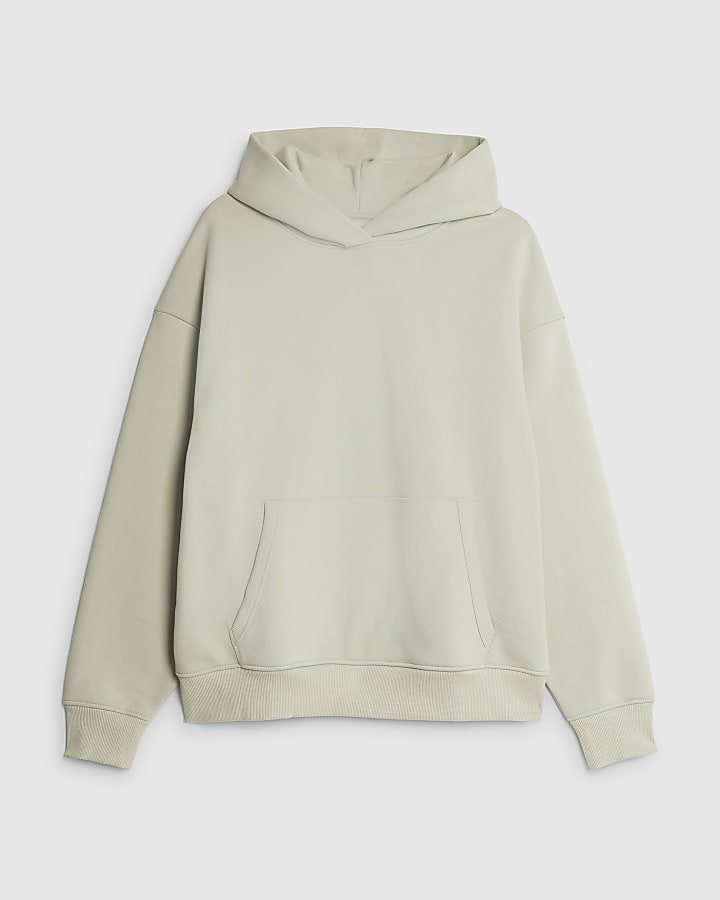river island Green Oversized Fit Hoodie