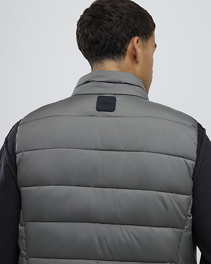 River Island Green Puffer Gilet