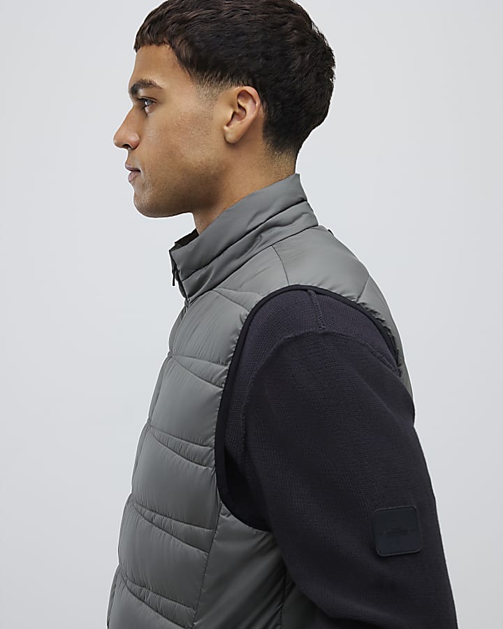 River Island Green Puffer Gilet