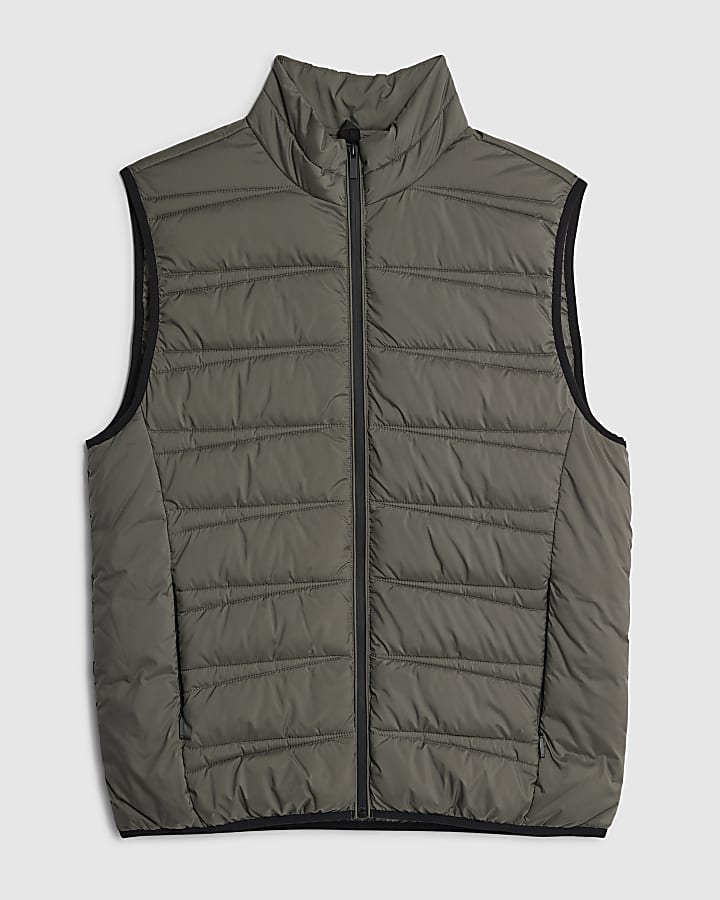 river island Green Puffer Gilet