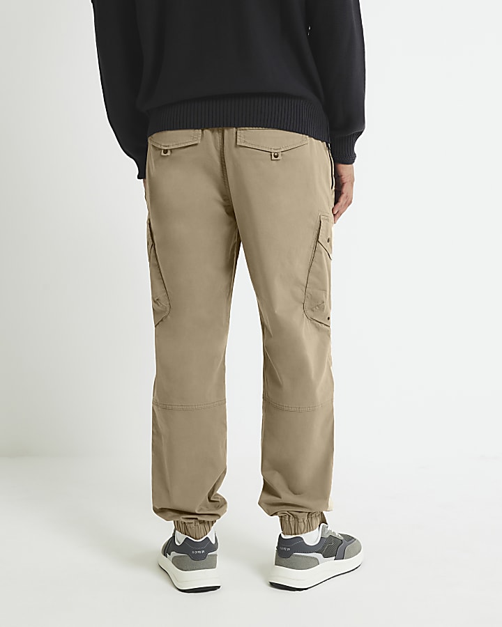 River Island Green Regular Fit Cargo Trousers