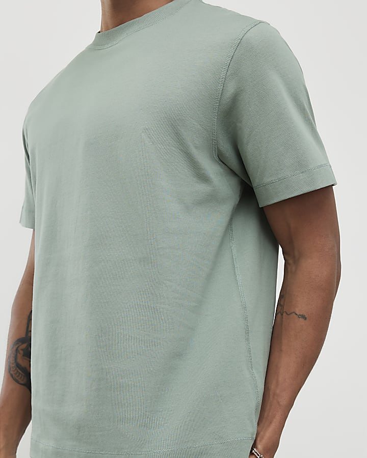 River Island Green Regular Fit T-Shirt