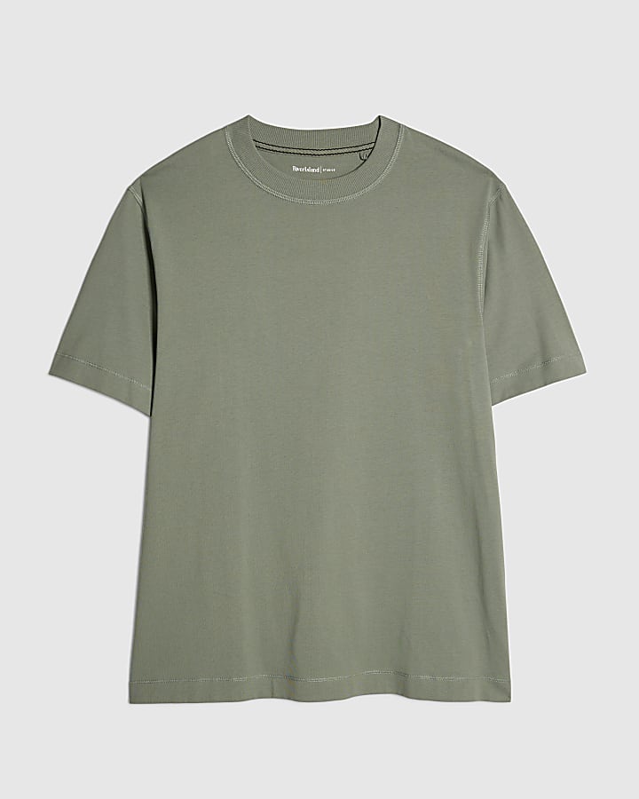 river island Green Regular Fit T-Shirt