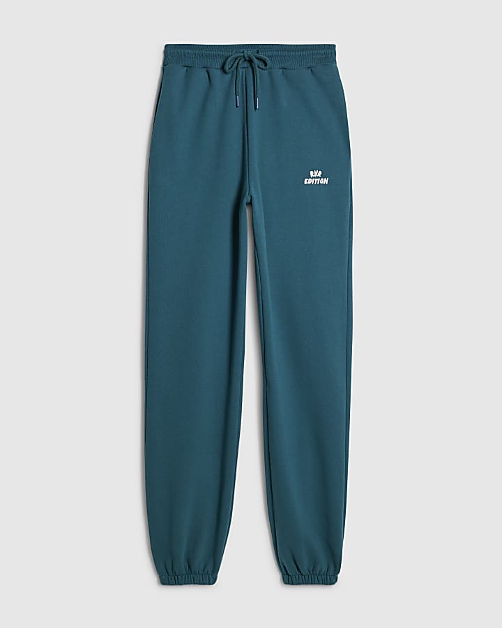 river island Green RVR Edition Joggers