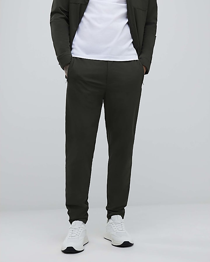 River Island Green Skinny Fit Chino Trousers