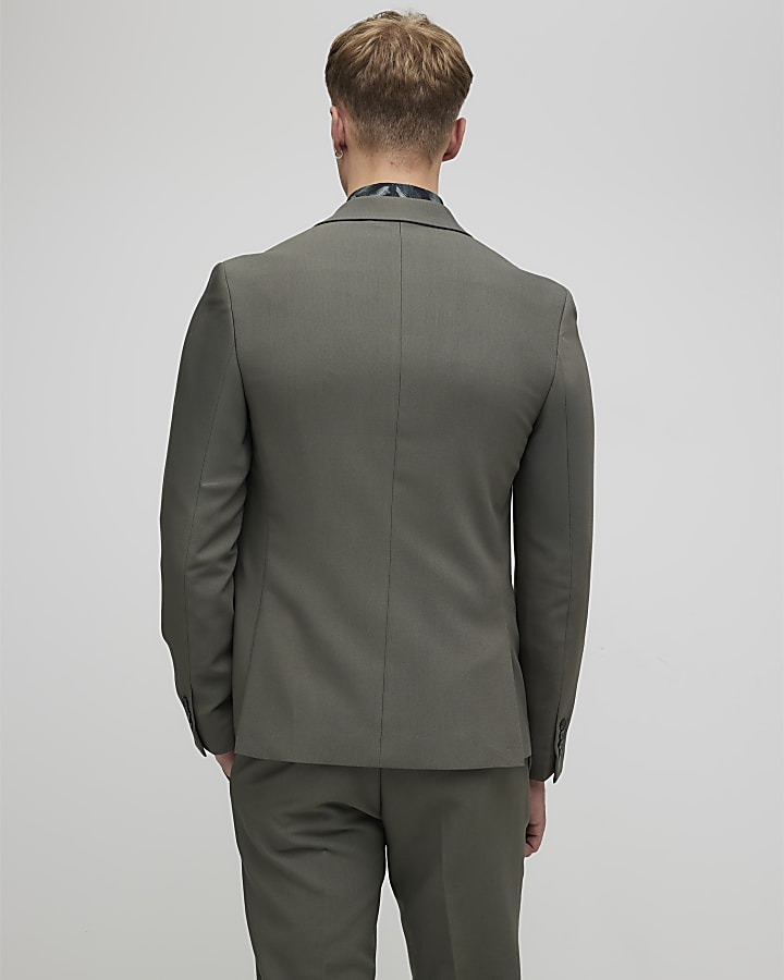 River Island Green Skinny Fit Suit Jacket