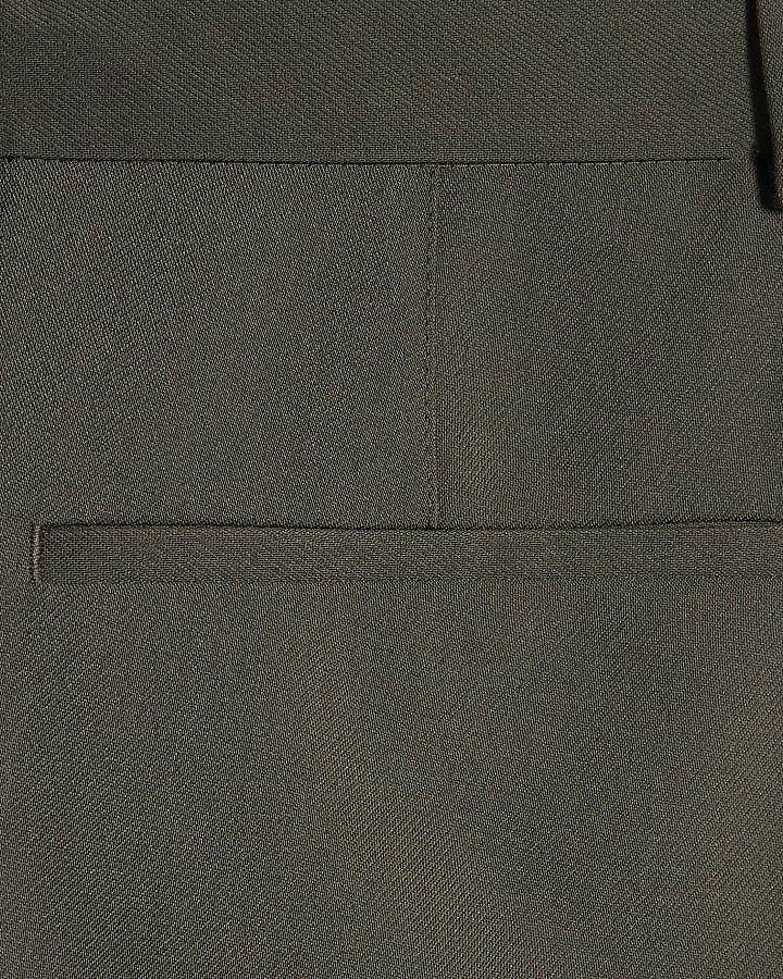 river island Green Skinny Fit Suit Trousers
