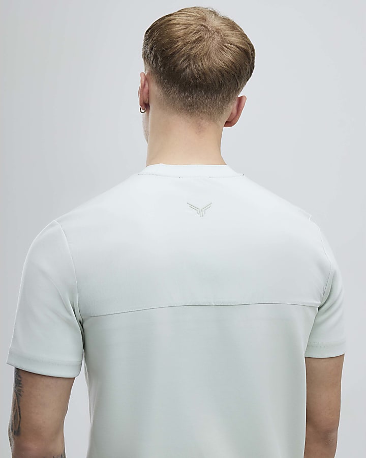 River Island Green Slim Fit T-Shirt