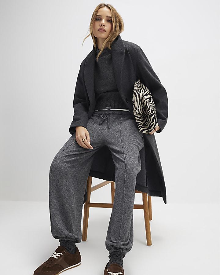 River Island Grey Cosy Balloon Leg Joggers