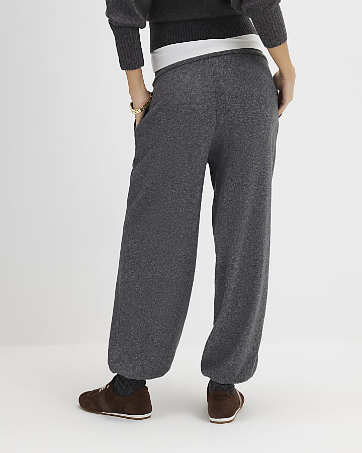 River Island Grey Cosy Balloon Leg Joggers