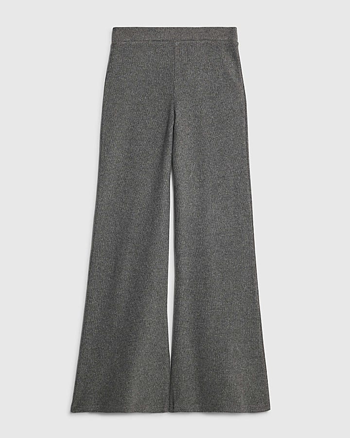 river island Grey Cosy Kickflare Trousers