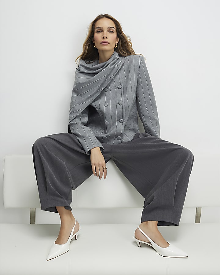River Island Grey Hareem Leg Trousers