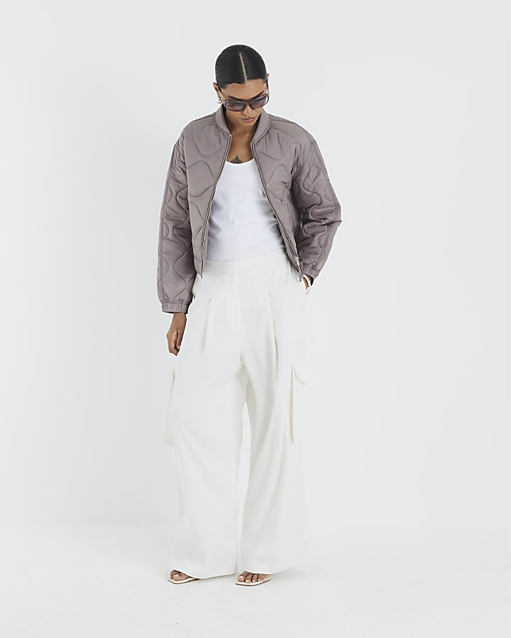 River Island Grey Lightweight Padded Jacket