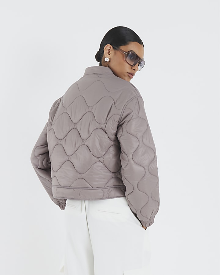River Island Grey Lightweight Padded Jacket