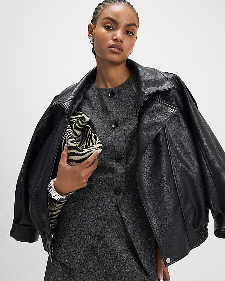 River Island Grey Longline Tailored Waistcoat