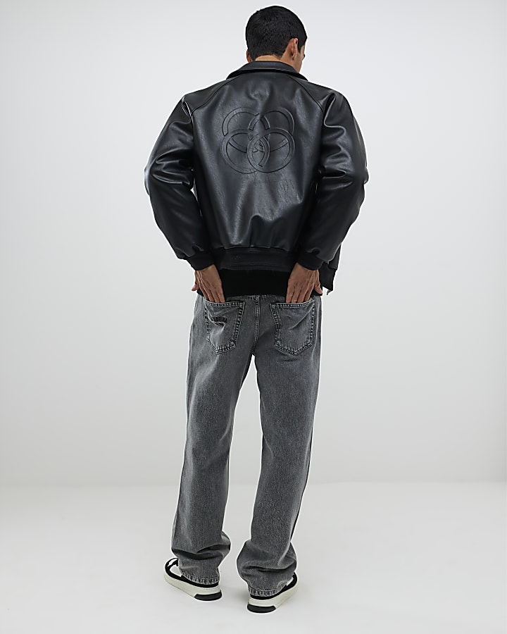 River Island Grey Loose Fit Jeans