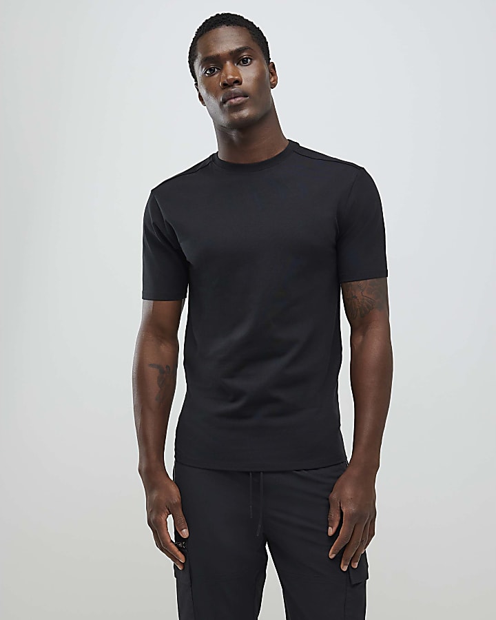 River Island Grey Muscle Fit Pack Of 3 T-Shirts