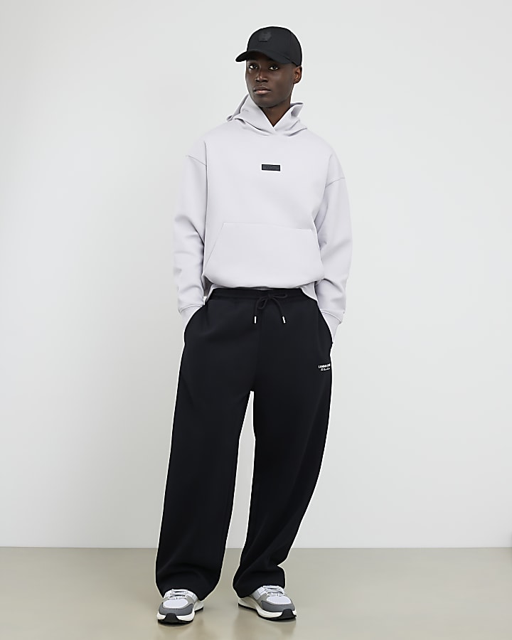 River Island Grey Oversized Fit Luminis Hoodie