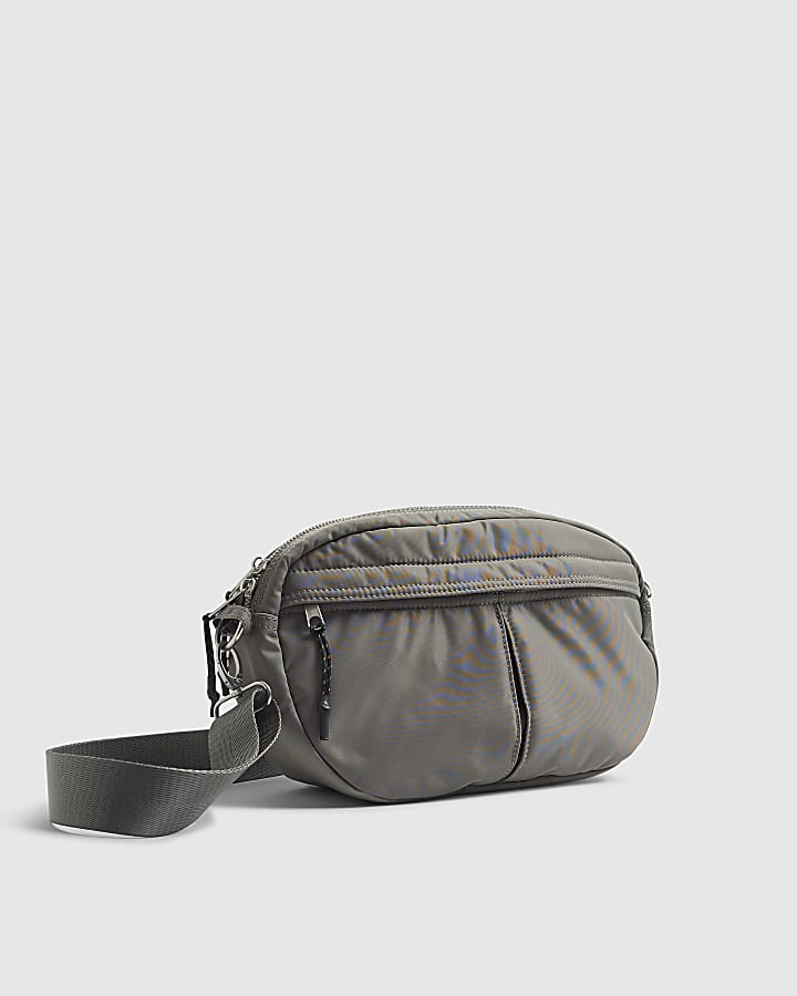 River Island Grey Pocket Bum Bag