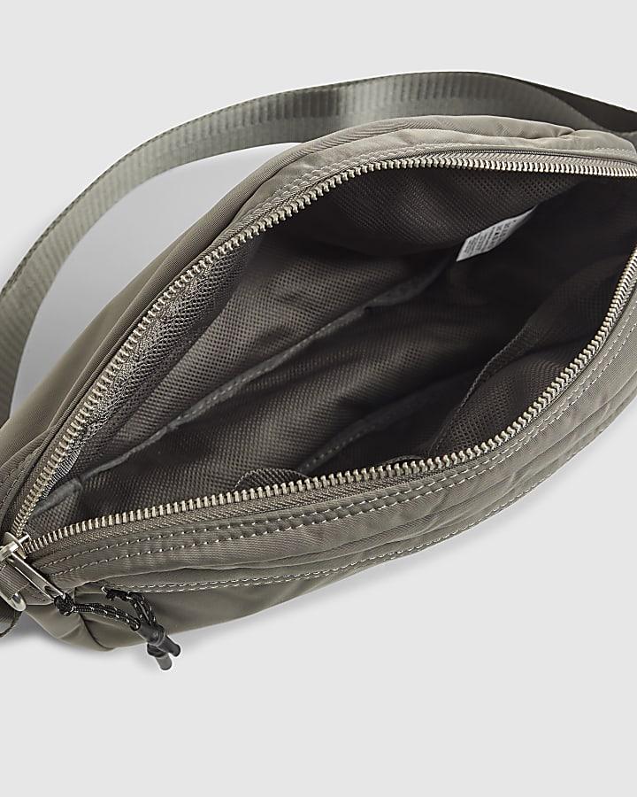 river island Grey Pocket Bum Bag