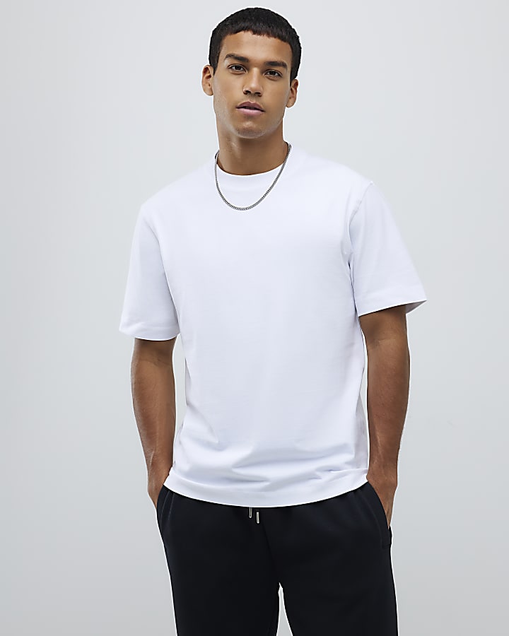 River Island Grey Regular Fit Pack Of 3 T-Shirts