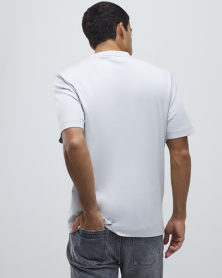 River Island Grey Regular Fit Pack Of 3 T-Shirts