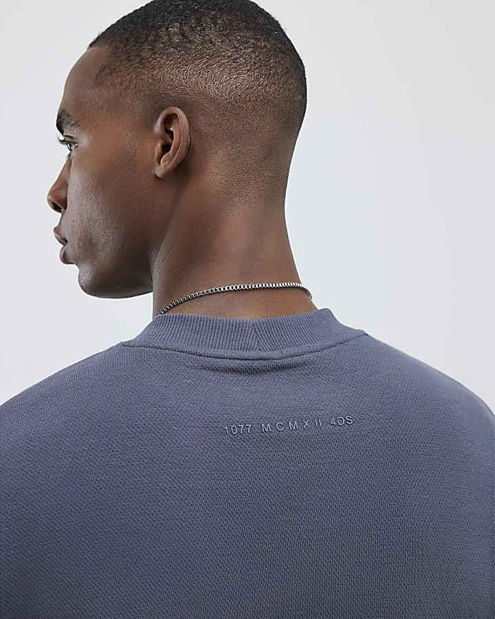River Island Grey Regular Fit Sweatshirt