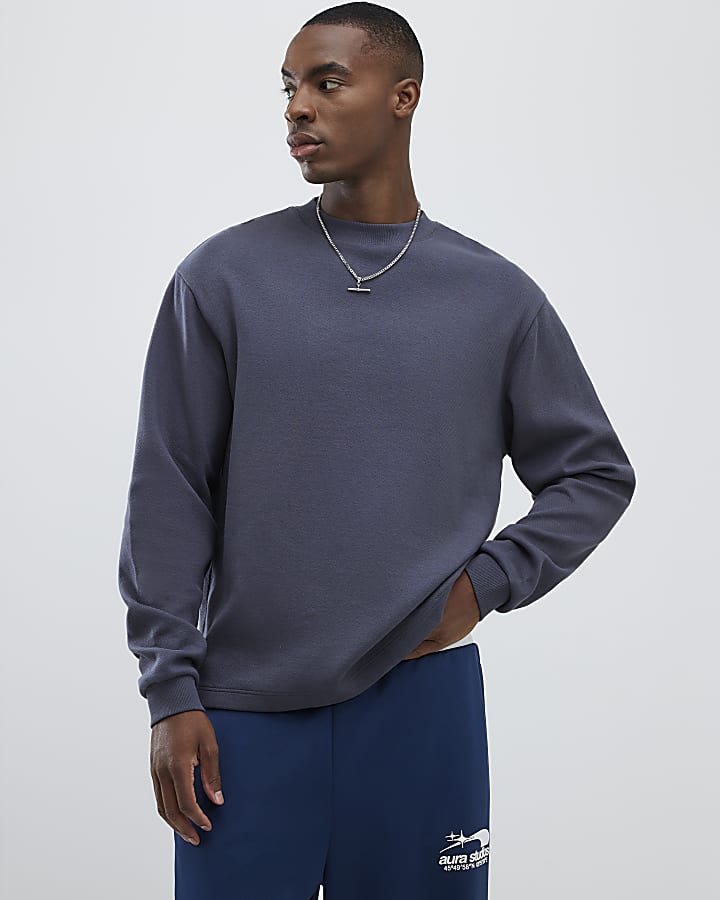 River Island Grey Regular Fit Sweatshirt