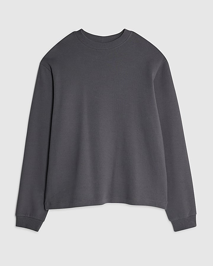 river island Grey Regular Fit Sweatshirt