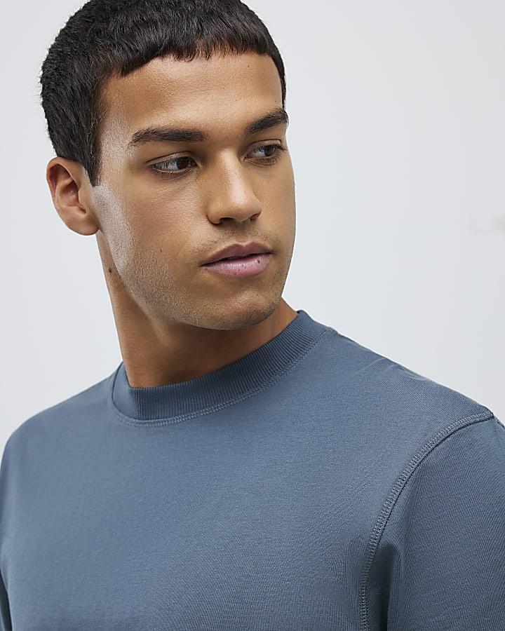 River Island Grey Regular Fit T-Shirt