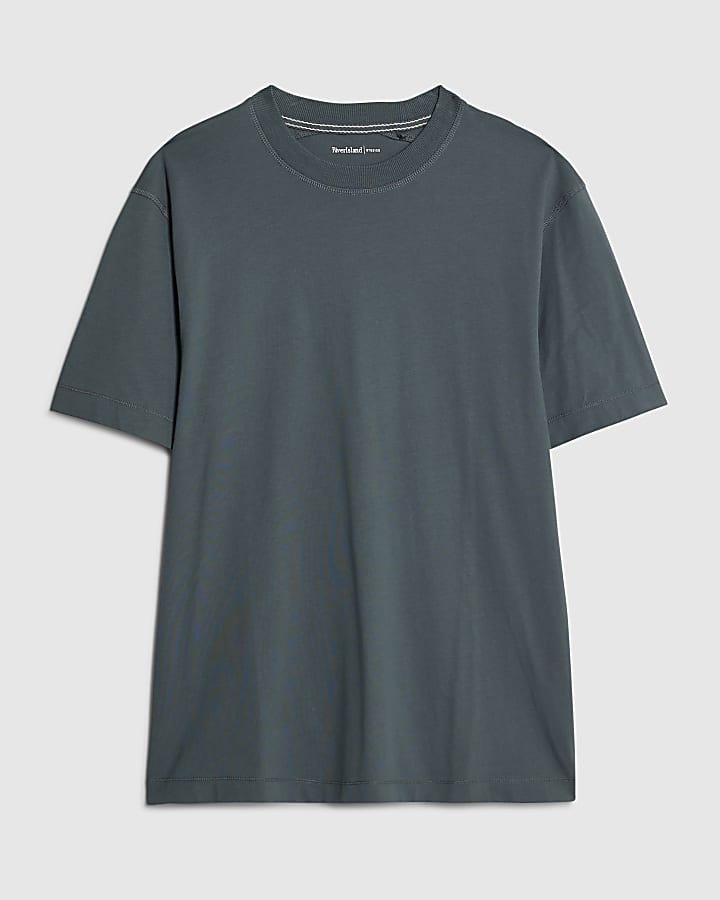 river island Grey Regular Fit T-Shirt