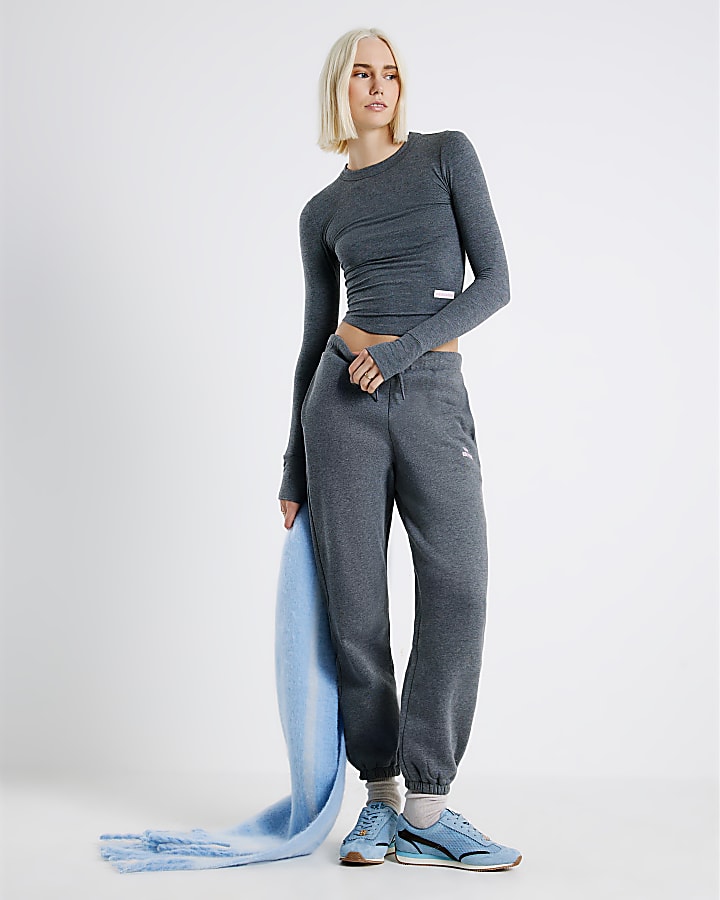 River Island Grey RVR Edition Long Sleeve Top