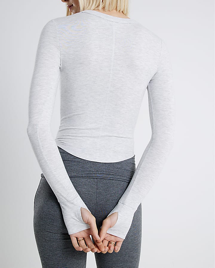 River Island Grey RVR Edition Long Sleeve Top