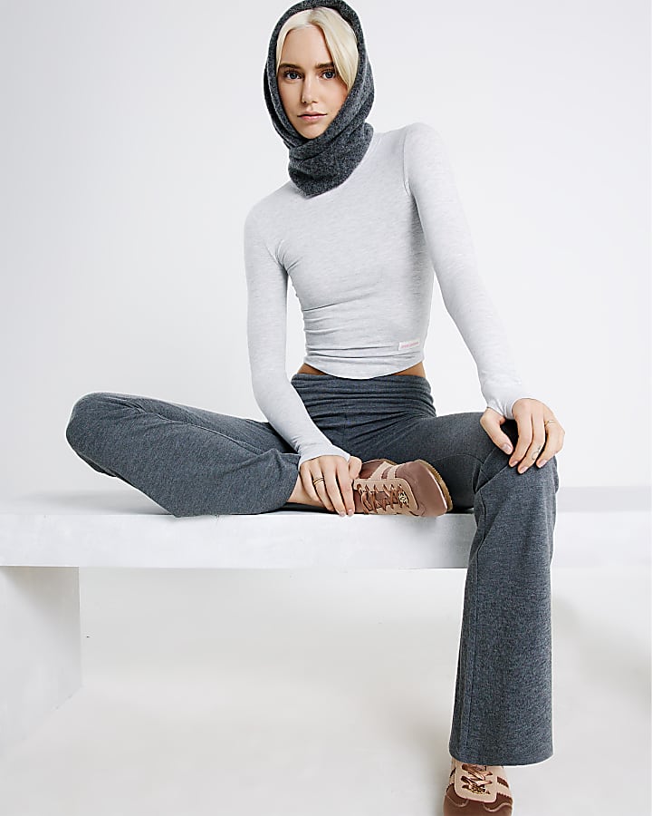 River Island Grey RVR Edition Long Sleeve Top