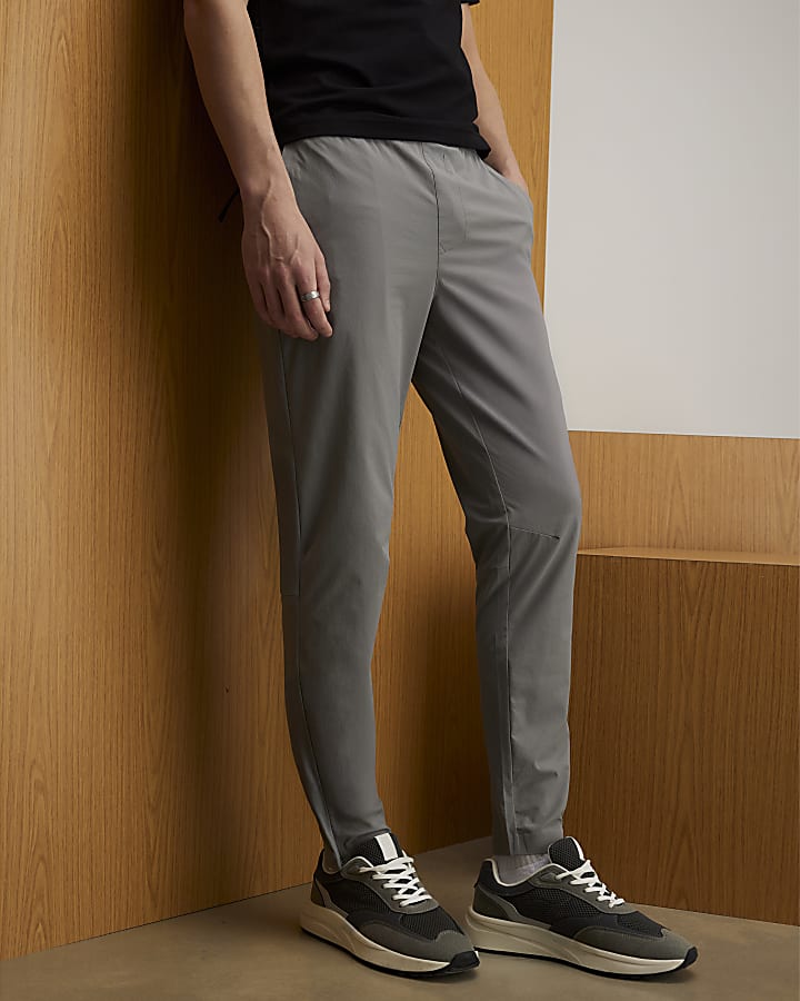 River Island Grey Skinny Fit Active Trousers