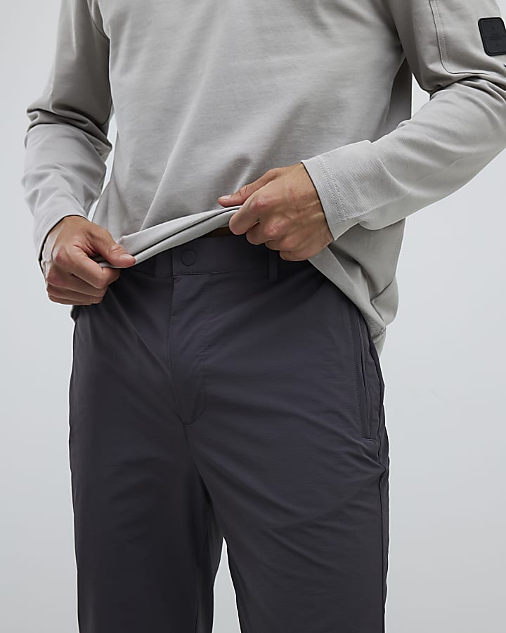 River Island Grey Skinny Fit Chino Trousers