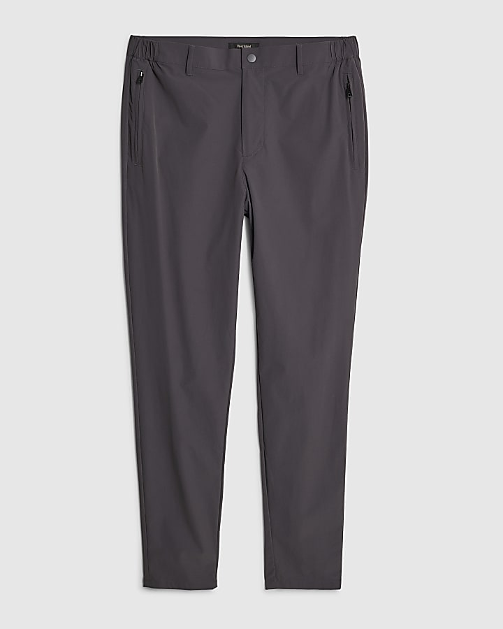 river island Grey Skinny Fit Chino Trousers