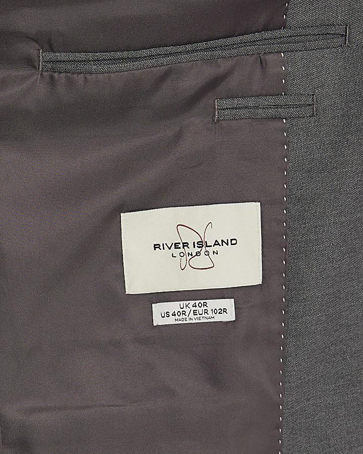 river island Grey Skinny Fit Suit Jacket