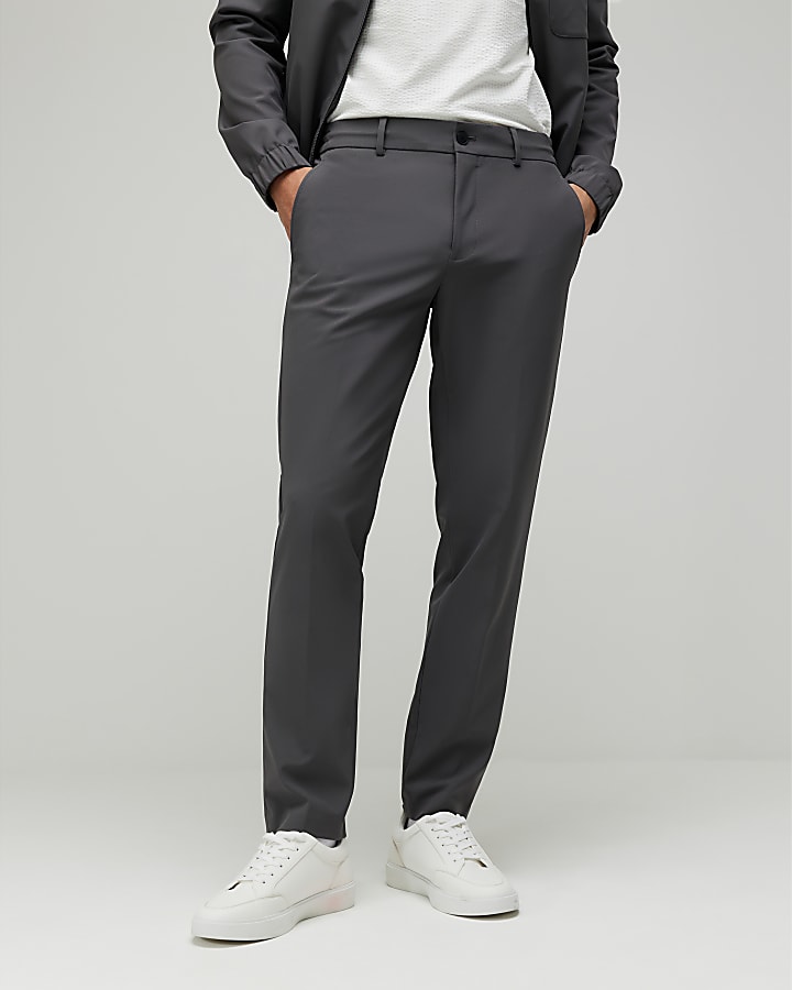 River Island Grey Skinny Fit Trousers