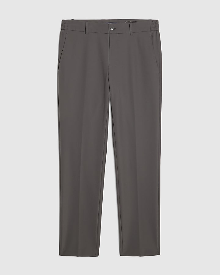 river island Grey Skinny Fit Trousers