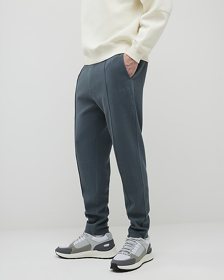 River Island Grey Slim Fit Bubble Joggers