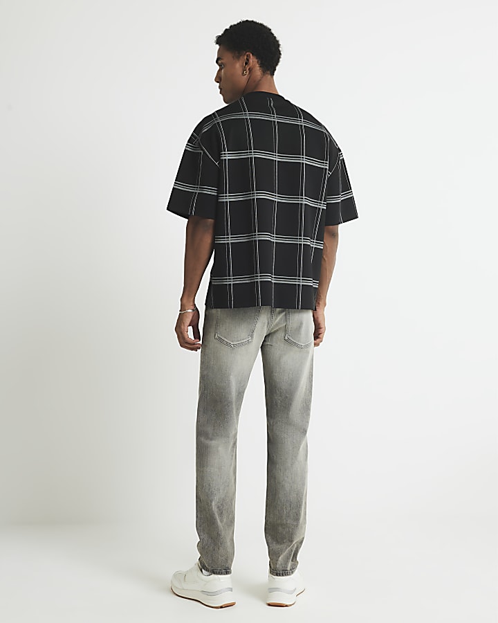 River Island Grey Slim Fit Jeans