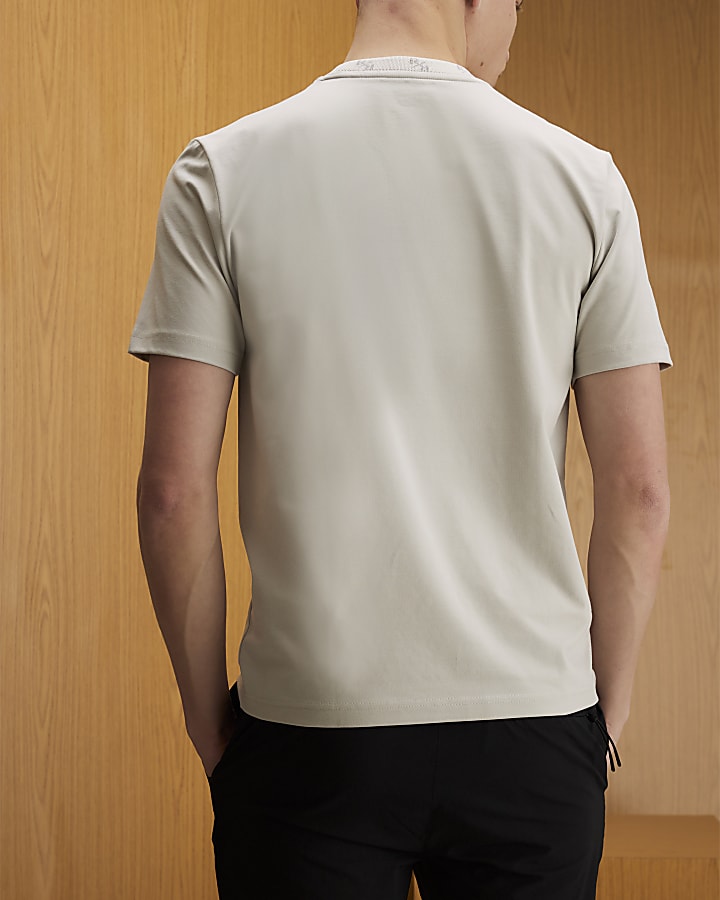 River Island Grey Slim Fit RXR T-Shirt