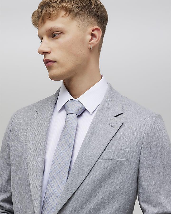River Island Grey Slim Fit Suit Jacket