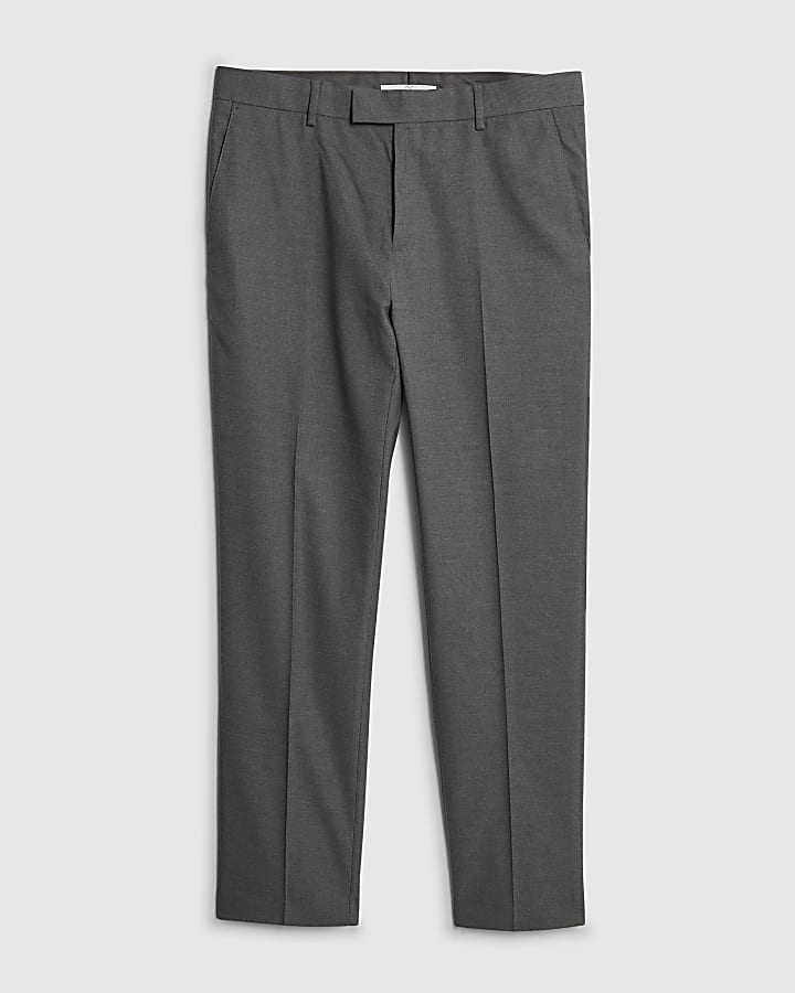 river island Grey Slim Fit Suit Trouser